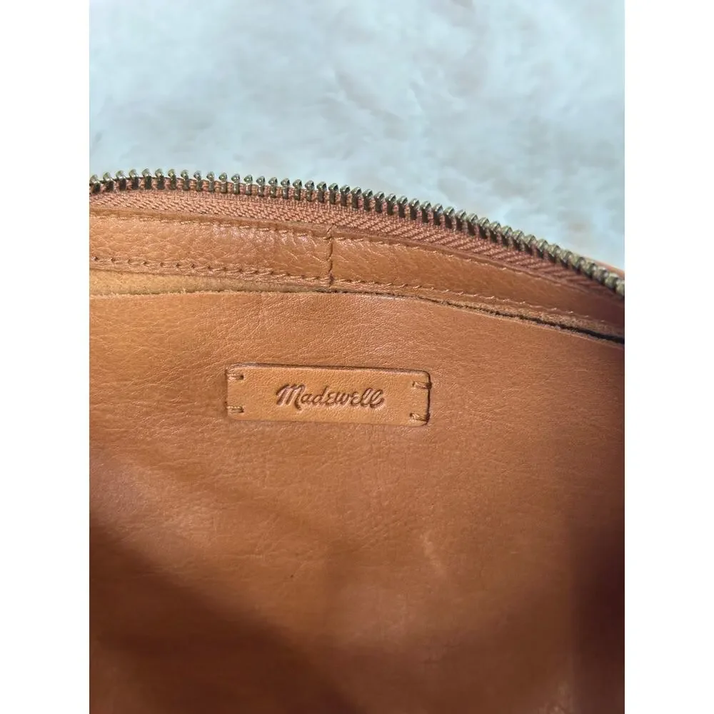 MADEWELL The Piazza Small Slouch Shoulder Bag Cognac Brown $128
